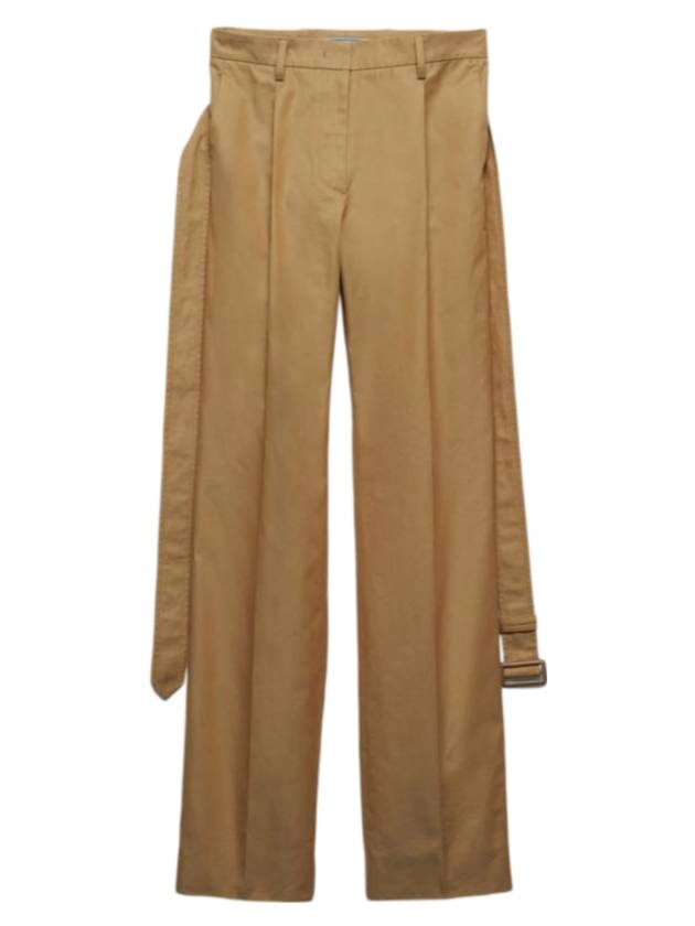 Cotton twill straight pants cord - PRADA - BALAAN 1