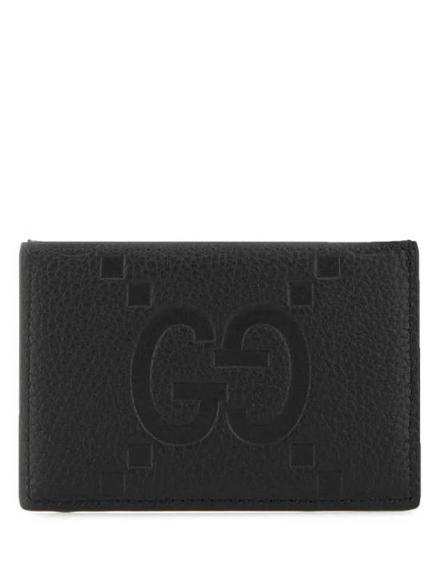 Men's Maxi GG Leather Half Wallet Black - GUCCI - BALAAN 2