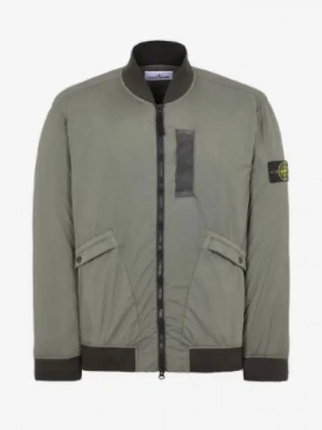 Skin Touch Nylon TC Primaloft Bomber Jacket Musk Green - STONE ISLAND - BALAAN 2