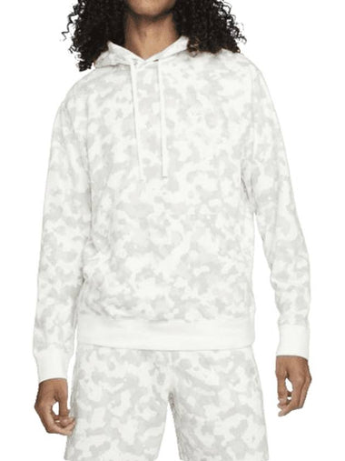 Club French Camo Hoodie Summit White - NIKE - BALAAN 1