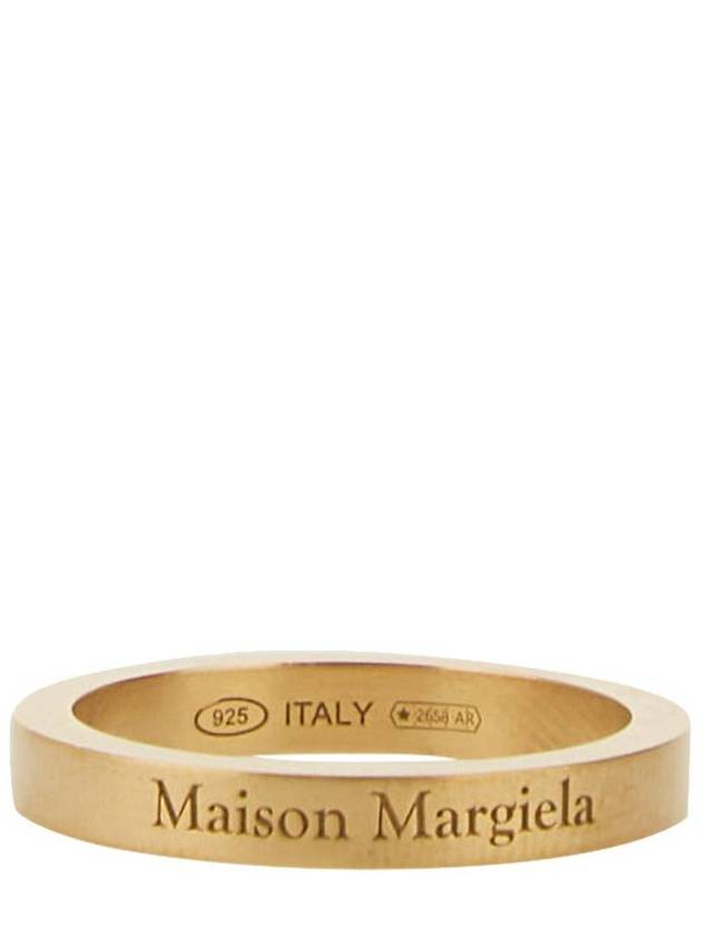 Engraving Logo Palladium Ring Gold - MAISON MARGIELA - BALAAN 2