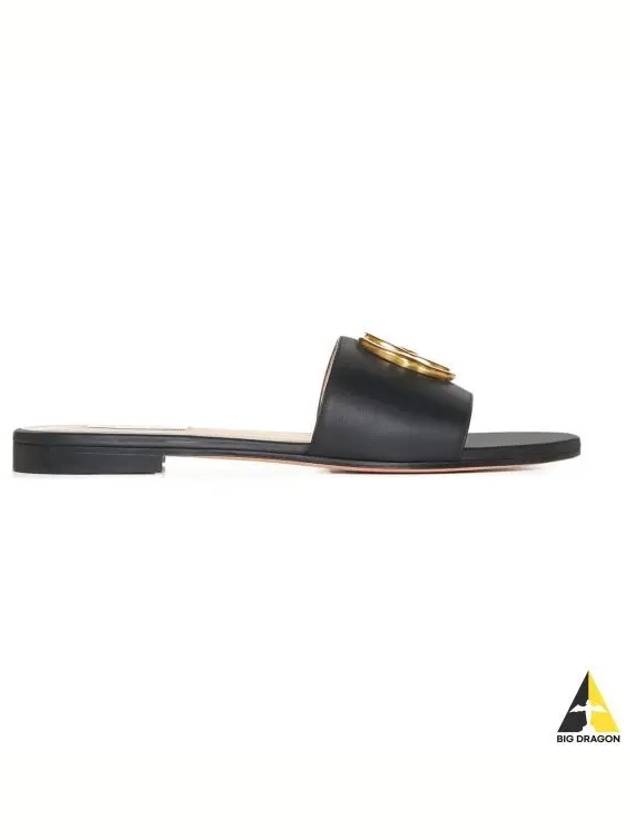 logo leather sandals black - BALLY - BALAAN 2