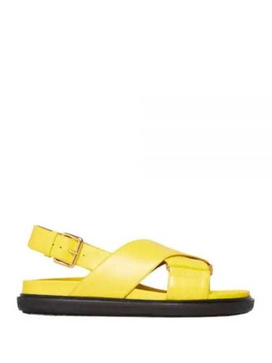 Fussbett leather sandals yellow - MARNI - BALAAN 2