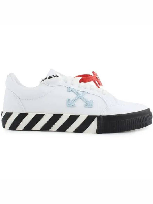 Vulcanized Low Top Sneakers White Light Blue - OFF WHITE - BALAAN 1