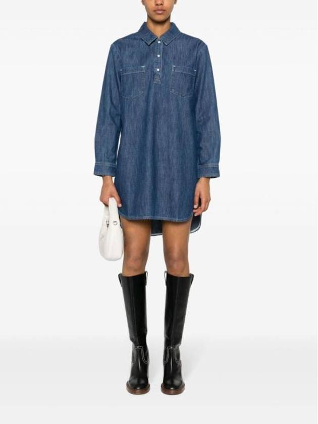 Robe Texas Short Dress Indigo Delave - A.P.C. - BALAAN 3