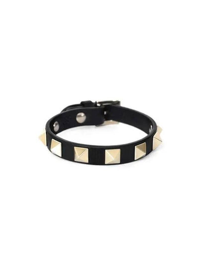 Valentino 3W2J0255 VIT 0NO J0255 Rockstud leather bracelet - RED VALENTINO - BALAAN 2