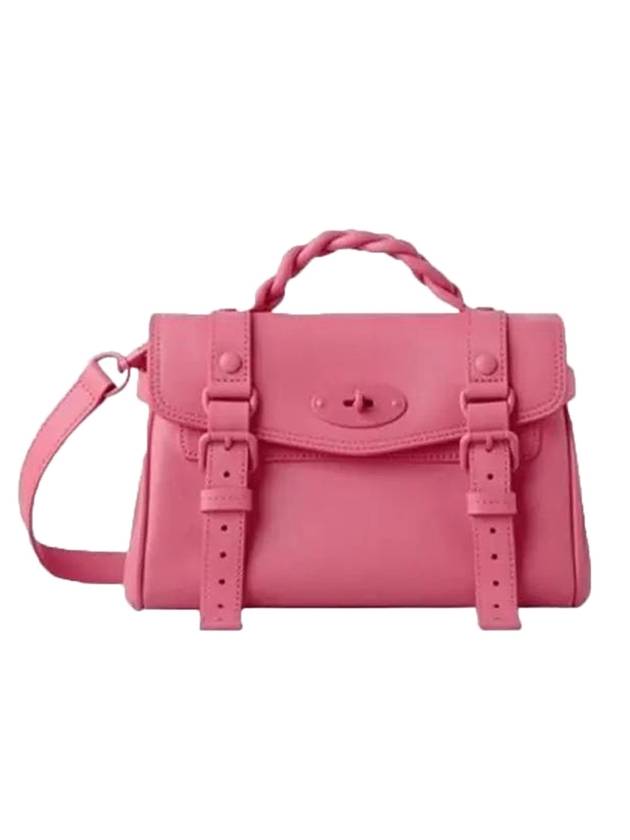 Women's Alexa Micro Classic Grain Mini Cross Bag Pink - MULBERRY - BALAAN 1