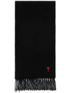 Muffler Scarf BFUSF405 334 001 BLACK - AMI - BALAAN 1