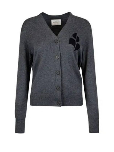 KARIN CA0008FA A1X05E 02AN logo cardigan - ISABEL MARANT - BALAAN 1