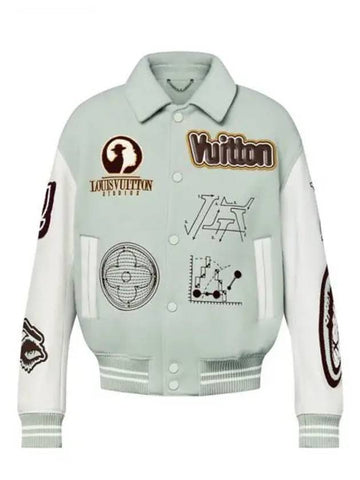 Varsity Leather Blouson 1ABZJQ - LOUIS VUITTON - BALAAN 1