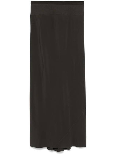 Calf Bias midi skirt - RICK OWENS - BALAAN 1