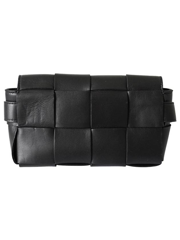 Intrecciato Mini Cassette Belt Bag Black - BOTTEGA VENETA - BALAAN 3