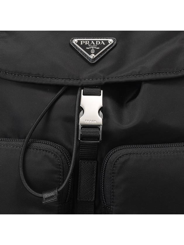 Nylon Triangle Logo Pocono Backpack Black - PRADA - BALAAN 5