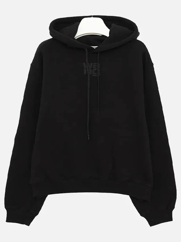 Puff Logo Hooded Top Black - ALEXANDER WANG - BALAAN 3