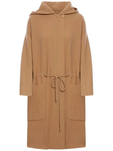 Miele Wool Cashmere Jersey Single Coat Camel - MAX MARA - BALAAN 1