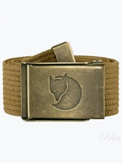 Canvas Brass Belt Buckwheat Brown - FJALL RAVEN - BALAAN 2