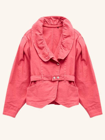 Epaline Waist Belt Jacket Raspberry - ISABEL MARANT - BALAAN 2