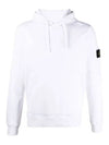 Wappen Patch Cotton Hoodie White - STONE ISLAND - BALAAN 2