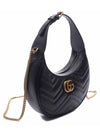 GG Marmont Half Moon Mini Bag Black - GUCCI - BALAAN 4