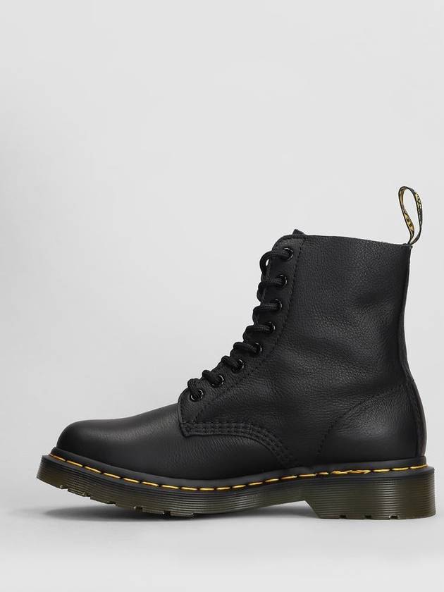 1460 Pascal Virginia Leather Lace Up Worker Boots Black - DR. MARTENS - BALAAN 4