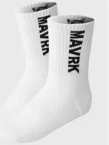 Classic Emboss Sports Socks White 3 Pack - MAVRK - BALAAN 1