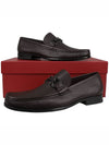 Gancini Suede Moccasin Loafers Dark Brown - SALVATORE FERRAGAMO - BALAAN 11