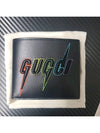 Blade Embroidery Half Wallet Black - GUCCI - BALAAN 6