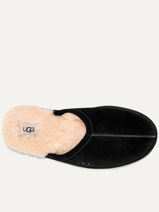 Scuff Logo Suede Slippers Black - UGG - BALAAN 6