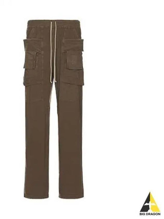 Rick Owens Dark Shadow Wide Fit Banding Cargo Pants Beige DU01C6394 RN - RICK OWENS - BALAAN 1