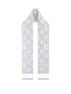 LV Essential Monogram Wool Scarf Light Grey - LOUIS VUITTON - BALAAN 3