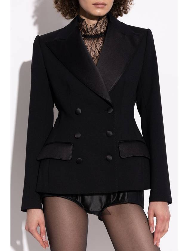 Dolce & Gabbana Wool Blazer, Women's, Black - DOLCE&GABBANA - BALAAN 3