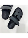 Chypre Leather Sandals Black - HERMES - BALAAN 5