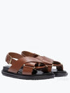 Fussbett Leather Sandals Brown - MARNI - BALAAN 2