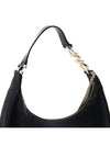 Women's Piper Leather Hobo Shoulder Bag Black - MICHAEL KORS - BALAAN 8