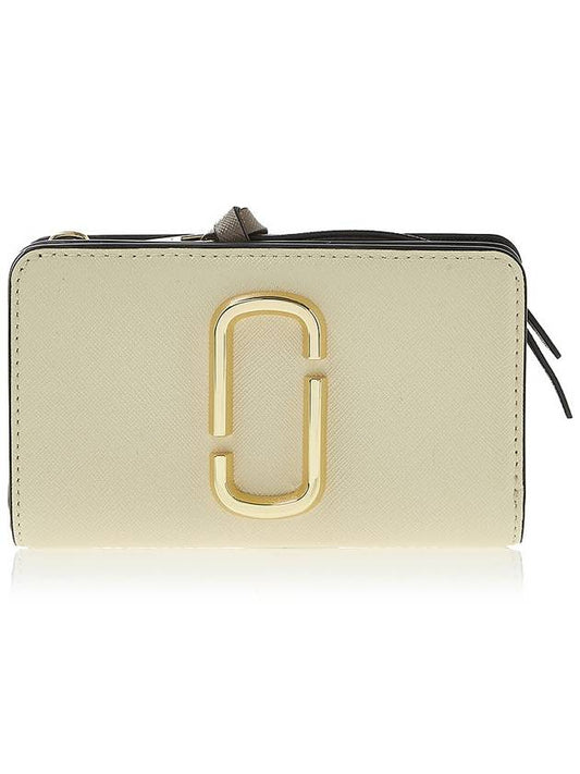 Snapshot Compact Logo Zipper Medium Wallet Ivory - MARC JACOBS - BALAAN 2