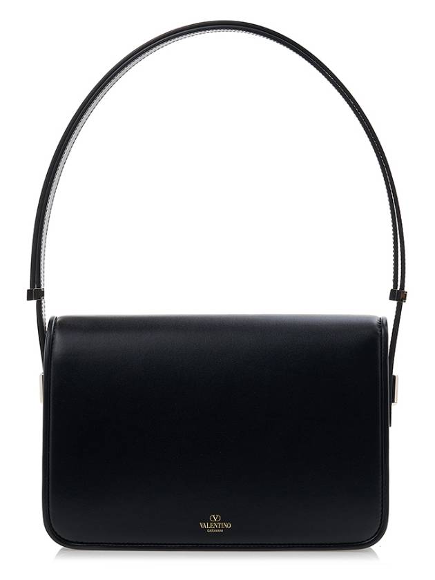 Leather Shoulder Bag Black - VALENTINO - BALAAN 4