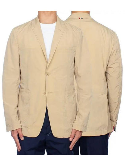 High Density Nylon Tech Patch Pocket Sports Jacket Khaki - THOM BROWNE - BALAAN 2