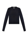 De Coeur Wool Knit Top Navy - AMI - BALAAN 2