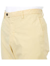 Men's Cotton Blend Straight Pants Yellow - DRUMOHR - BALAAN 9