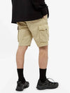 Men's Waffen Bermuda Cargo Short Pants Beige - STONE ISLAND - BALAAN.