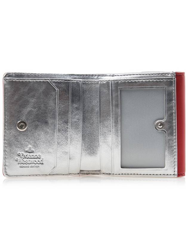 ORB Logo Small Half Wallet Red - VIVIENNE WESTWOOD - BALAAN 11