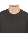 Shadow Project Crewneck Light Cotton Knit Top Charcoal - STONE ISLAND - BALAAN 7