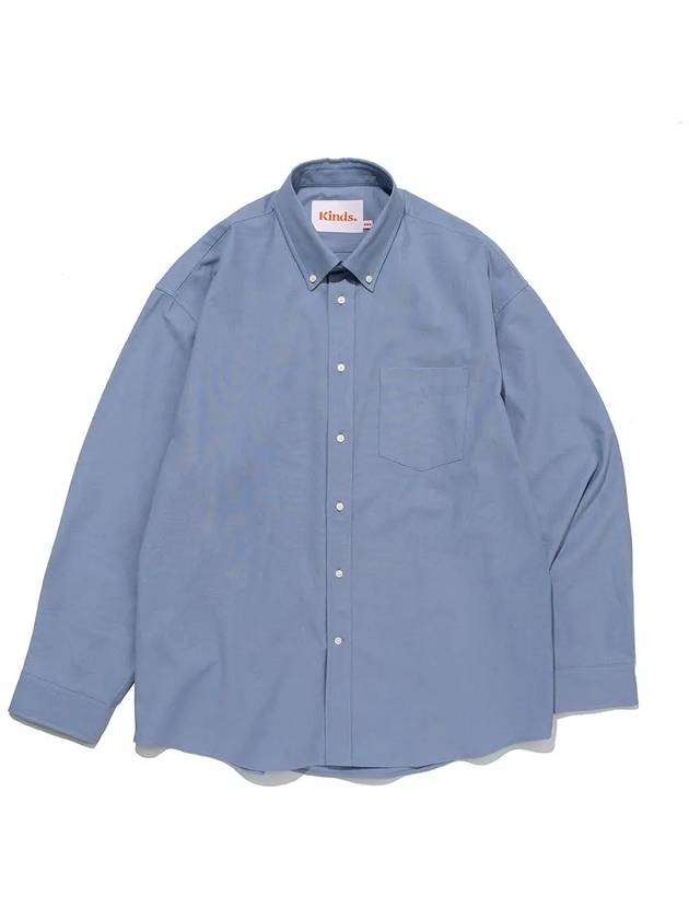 SOFT OXFORD BUTTONDOWN SHIRT SAX BLUE - KINDS - BALAAN 5