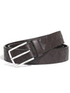 Men's Intrecciato Weaving Leather Belt Dark Brown - BOTTEGA VENETA - BALAAN 2