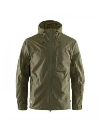 Men's High Coast Wind Jacket Green - FJALL RAVEN - BALAAN 2