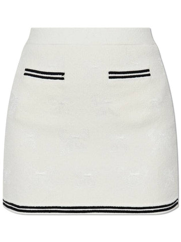 Self Portrait Skirt With Pockets, Women's, White - SELF PORTRAIT - BALAAN 1