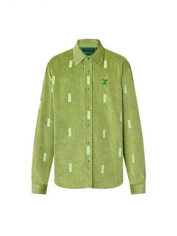 LV Park Seo Bo Corduroy Long Sleeved Shirt 1AFXUT - LOUIS VUITTON - BALAAN 1