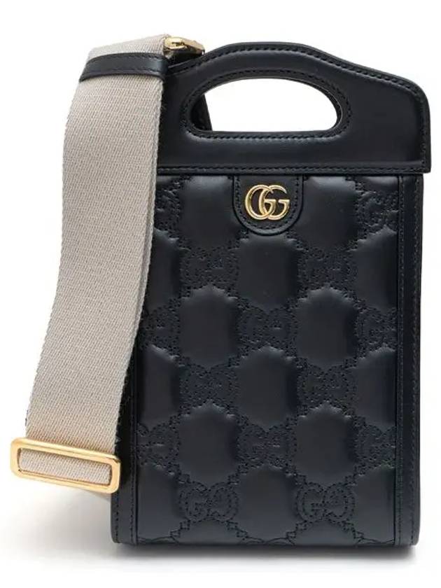 GG Matelasse Mini Bag Black - GUCCI - BALAAN 5