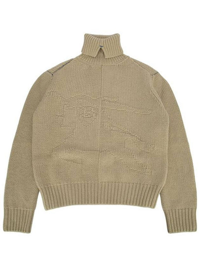 EKD Roll Neck Cashmere Knit Top Hunter - BURBERRY - BALAAN 2