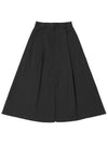 Wool slit long skirt charcoal - LESEIZIEME - BALAAN 2